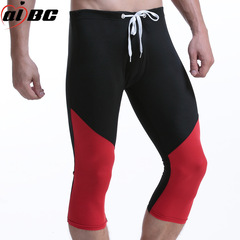 AIBC男士健美褲泳褲沙灘褲速干海邊外貿健身七分褲批發