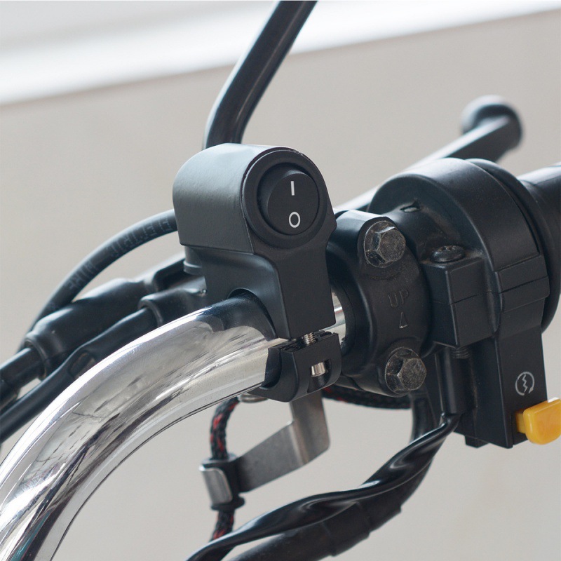 Aleación de aluminio Led interruptor motocicleta faro apagado interruptor de engranaje modificado de metal manillar interruptor del grifo