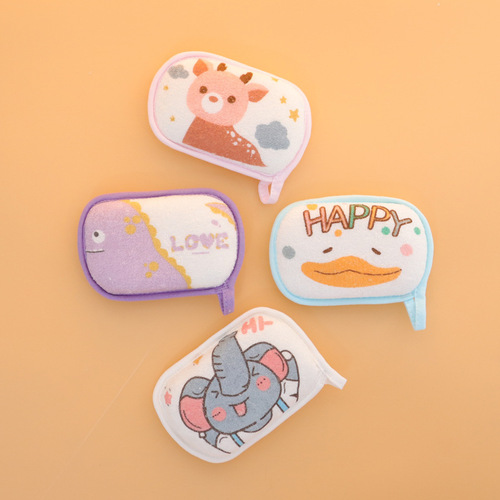 Baby bath cotton baby bath sponge children's bath towel bath ball bath wipe newborn shampoo sponge bath towel