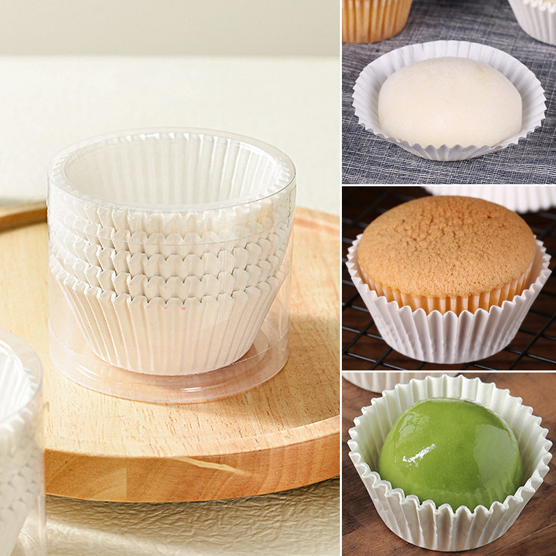 蛋糕纸托油纸托 纯色圣诞玛芬蛋糕纸杯雪媚娘蛋黄酥月饼托约100个