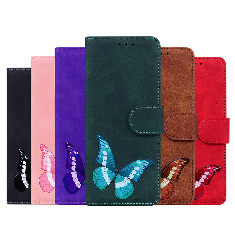 For Nokia Nokia C22 Phone Case Skin Sense Color Printing Big Butterfly Flip Card Leather Case G21 Protective Case For Nokia Nokia C22 Phone Case Skin Sense Color Printing Big Butterfly Flip Card Leather Case G21 Protective Case