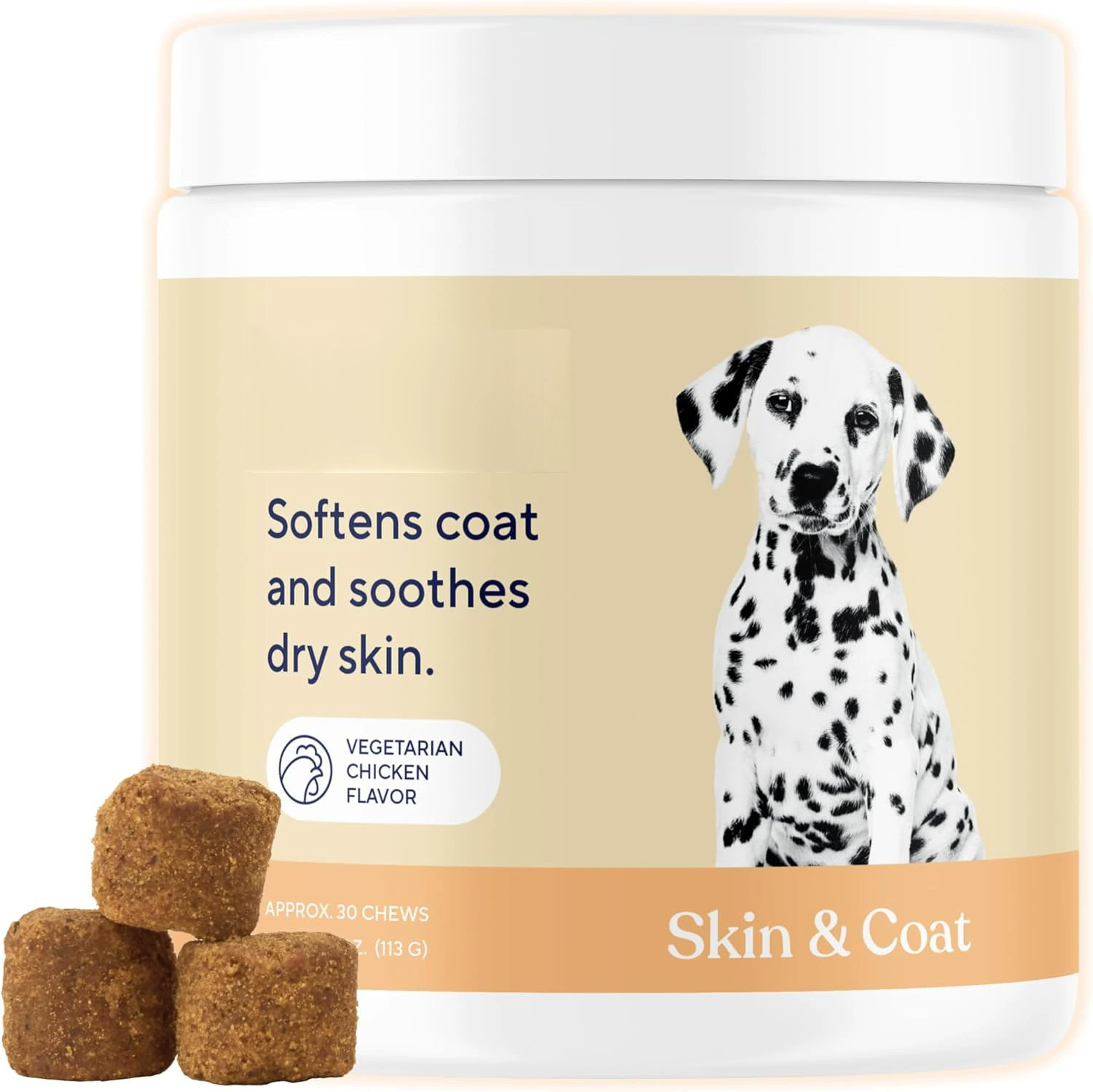 Поставка мягких жевательных таблеток для собак с поддержкой кожи и шерсти для производителей товаров для собак