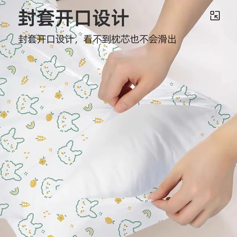 Fundas de Almohada Desechables para Viajes y Hoteles de Tela No Tejida