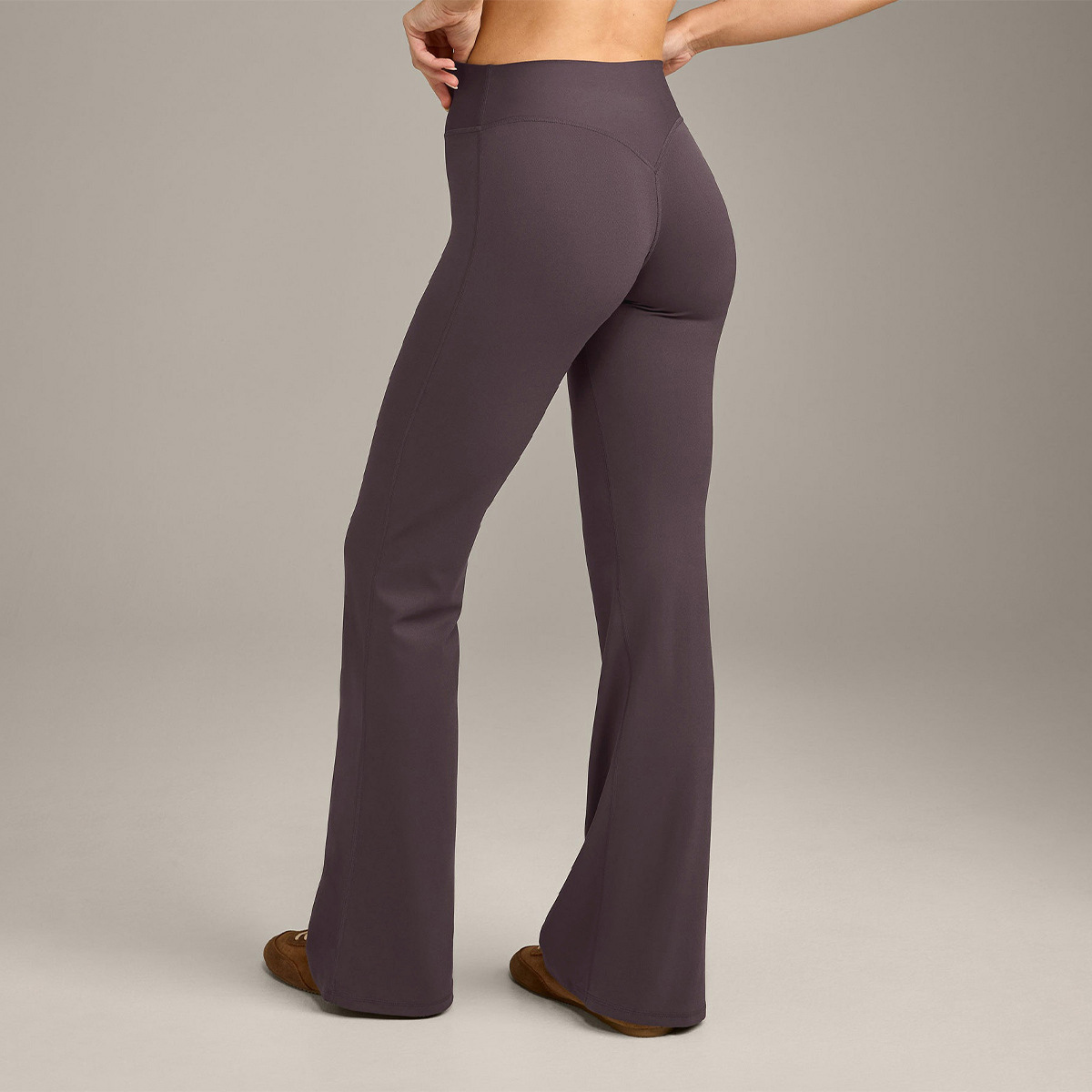 Pantalones microacampanados desnudos transfronterizos, cintura alta, abdomen, levantamiento de glúteos, ropa deportiva, ropa de fitness, pantalones anchos, pantalones de yoga con trompeta, mujeres image 13
