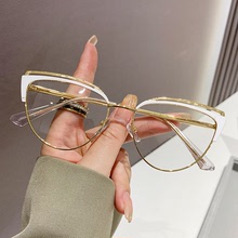 韩版防蓝光眼镜女平光眼镜男感光变色电脑护目镜抗辐射近视眼睛框