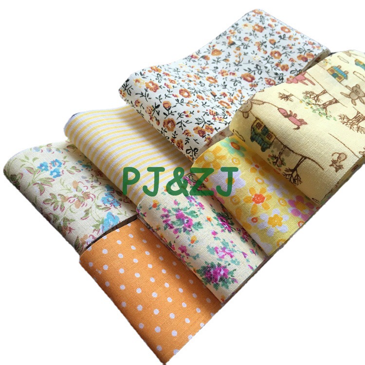 DIY hecho a mano de La Flor de tela al por mayor de algodón patchwork grupo 5*50cm multicolor de algodón hecho a mano floral de tela