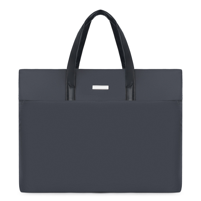 Bolso de mano de hombre transfronterizo de gran capacidad portátil con cremallera archivos bolso de computadora de viaje de negocios bolso de ocio