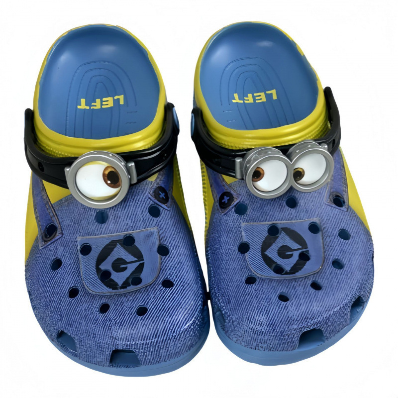 New Cross Minion-Style Clogs with Glasses, Kappa Family Shoes, Despicable Me Beach Clogs, Wholesale New Cross Minion-Style Clogs with Glasses, Kappa Family Shoes, Despicable Me Beach Clogs, Wholesale