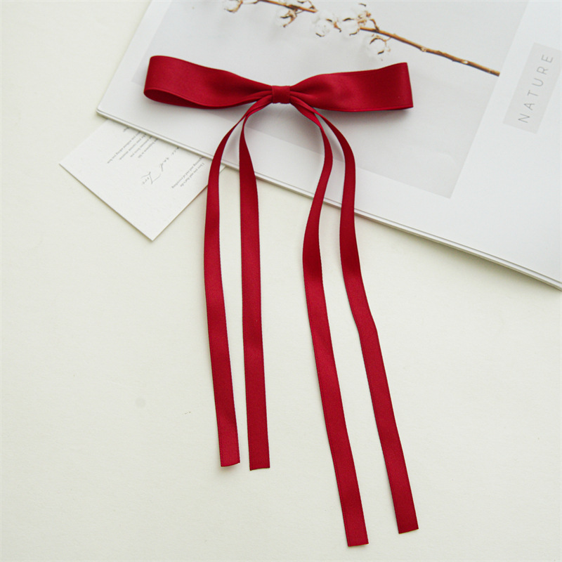 Women's Elegant Simple Style Bow Knot Satin Hair Clip display picture 13