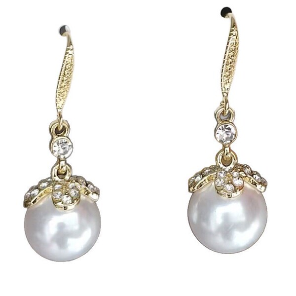 geometric fashionable retro earrings from pearl with tassels