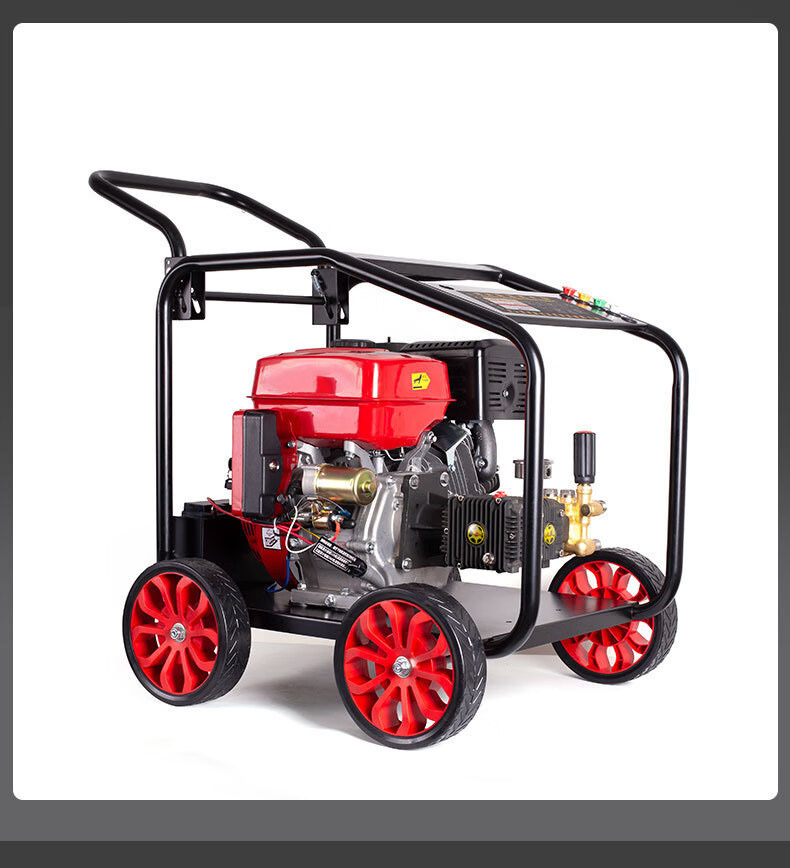 Diesel Gasoline High-Pressure Car Washing Machine High-Power Cleaning Machine Commercial Industrial Grade Water Gun Sewer Pipe Dredging Machine