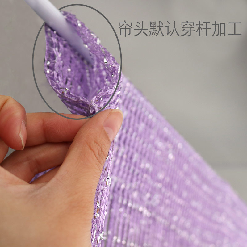 Door Curtain Tassel Thread Curtain Partition Anti-Mosquito Summer Wedding Home Curtain Decorative Screen Encrypted Silver Thread New Product