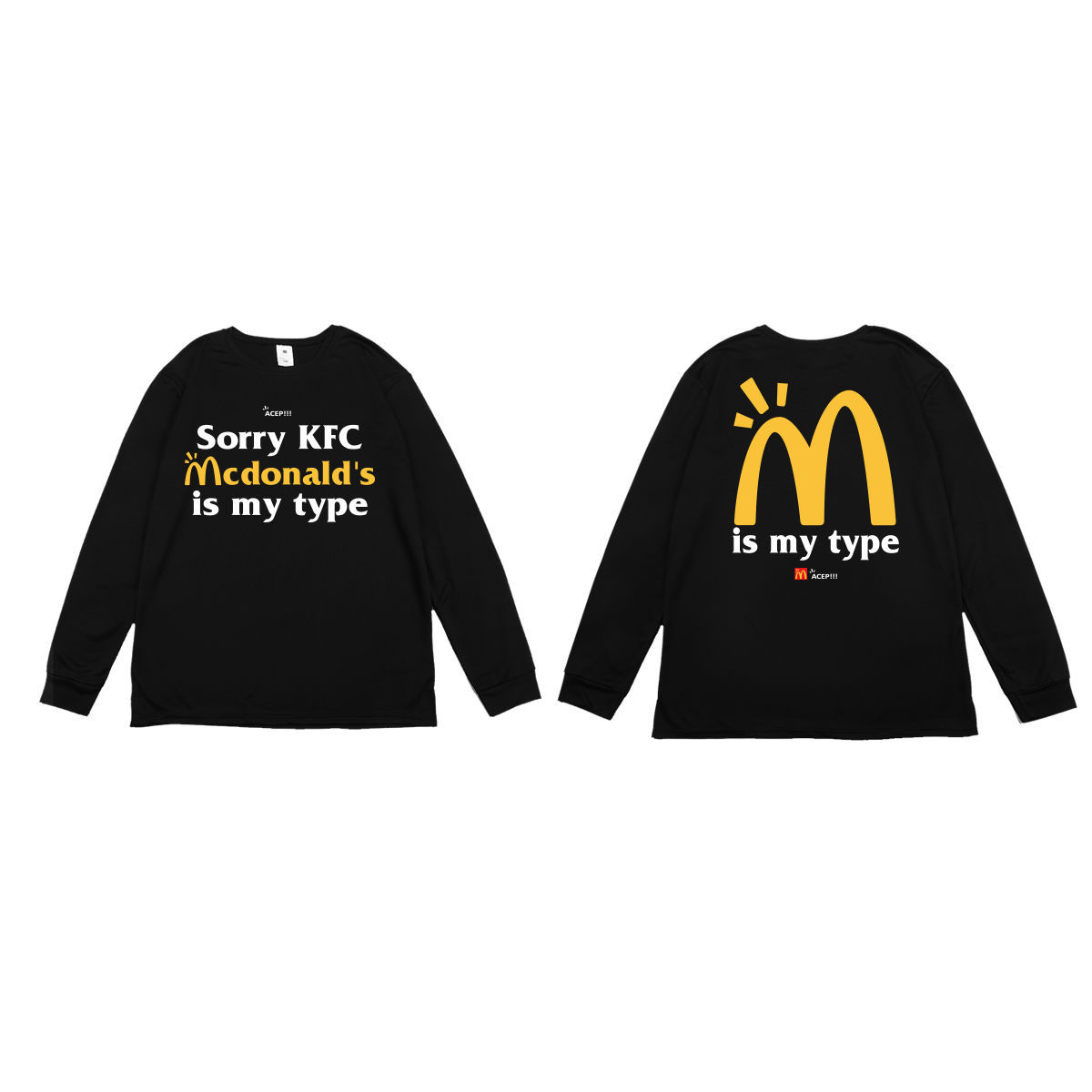 SorryKFC 블랙 빠른 건조 긴 소매