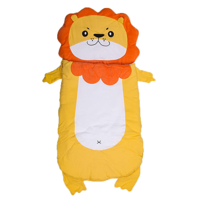 2020 New style children's warm sleeping bag Frog Cartoon children's warm print manufacturer custom wholesale sleeping clothes detail image 4