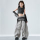 Children's Jazz Dance Performance Clothing Hiphop Girls High Waist Navel Suit Kidsren's Hip-Hop Street Dance Catwalk Fashion Clothing