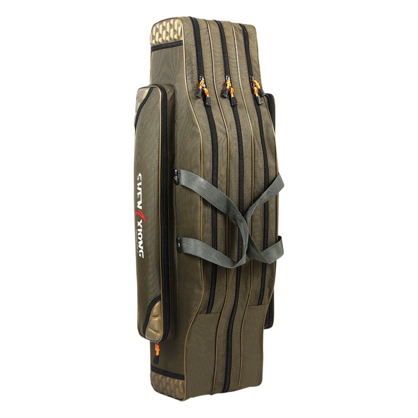 Большой рюкзак для рыбалки на живот Оксфордская ткань толстая камуфляжная Рыболовная Сумка двухслойная трехслойная сумка для удочки сумка для рыболовных снастей Заводская поставка