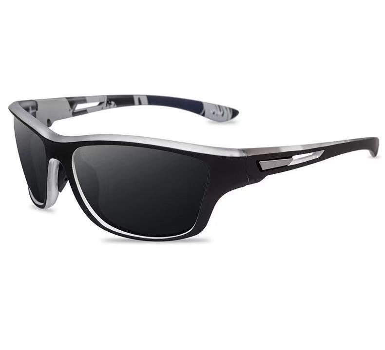 Gafas de sol deportivas Gafas de color polarizadas para hombres Gafas de película real Gafas a prueba de polvo Gafas de esquí Gafas de ciclismo al aire libre