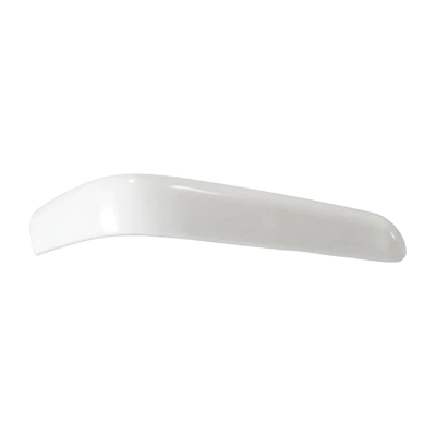 Motorcycle Fender: 2001-2011 Large Protective Panel Motorcycle - rear-left-upper-curved-edge-strip-white-embryo
