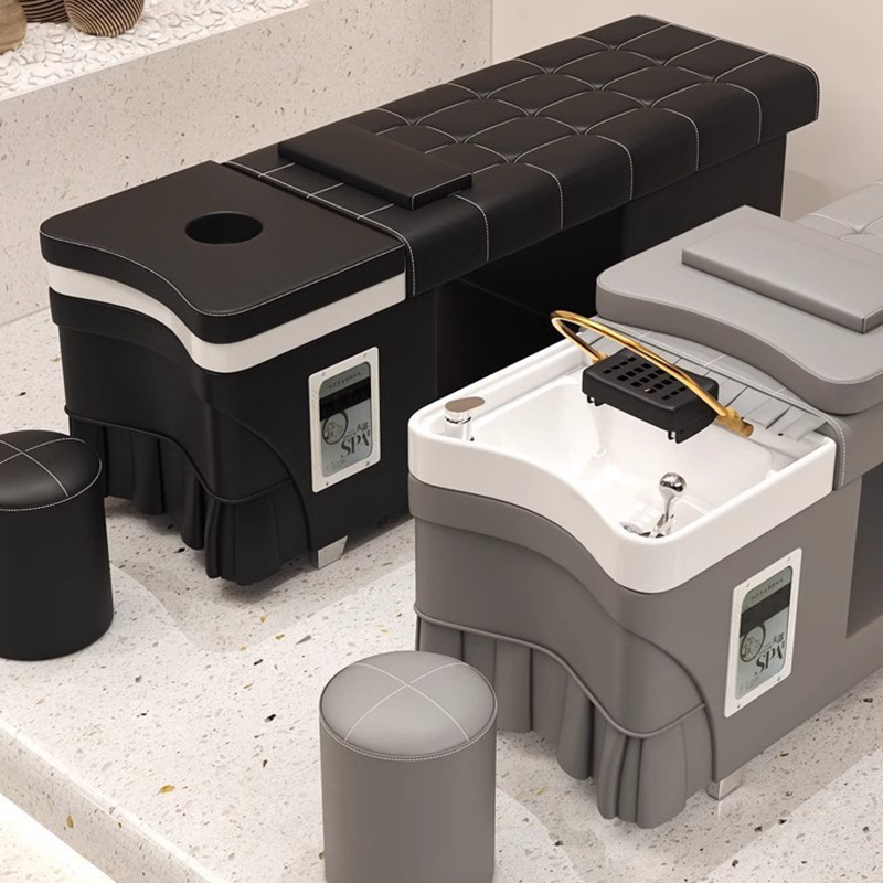 Calentador de agua de fumigación de masaje salón de belleza agua de circulación salón de peluquería champú temperatura constante lavabo cama de lavado de cabello cama de agua