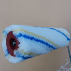 Factory Sales 4-inch 6-inch 9-inch Paint Roller Brush Yellow and Blue Striped Fiber Paint Roller Tool Brush