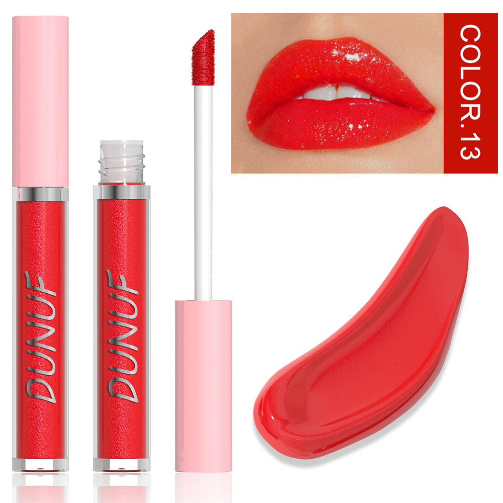 Check out DUNUF 16-color Moisturizing and nourishing Mirror Lip Gloss! Link Disclaimer - For Foreign trade only undefined