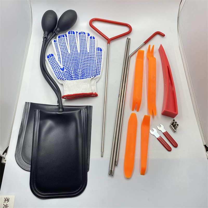 Car tools rocker airbag upgrade set stainless steel pole car long-distance hook tool self-driving emergency