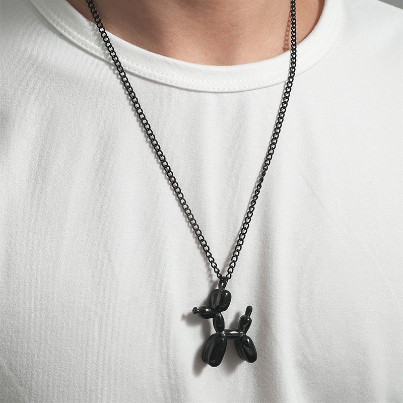 Nihaojewelry simple metal Balloon dog pendant necklace Wholesale jewelry