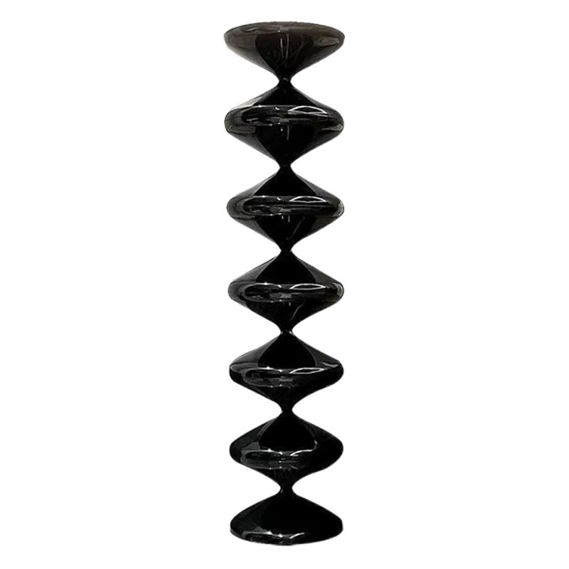 Lámpara de pie negra con forma de calabaza para sala de estar, adorno moderno de estilo nórdico Bauhaus para dormitorio, para el lado del sofá, regulable.