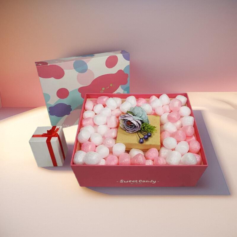 【绿道】精装5/10/15升彩色发泡颗粒礼品盒装饰拉菲草结婚伴手礼