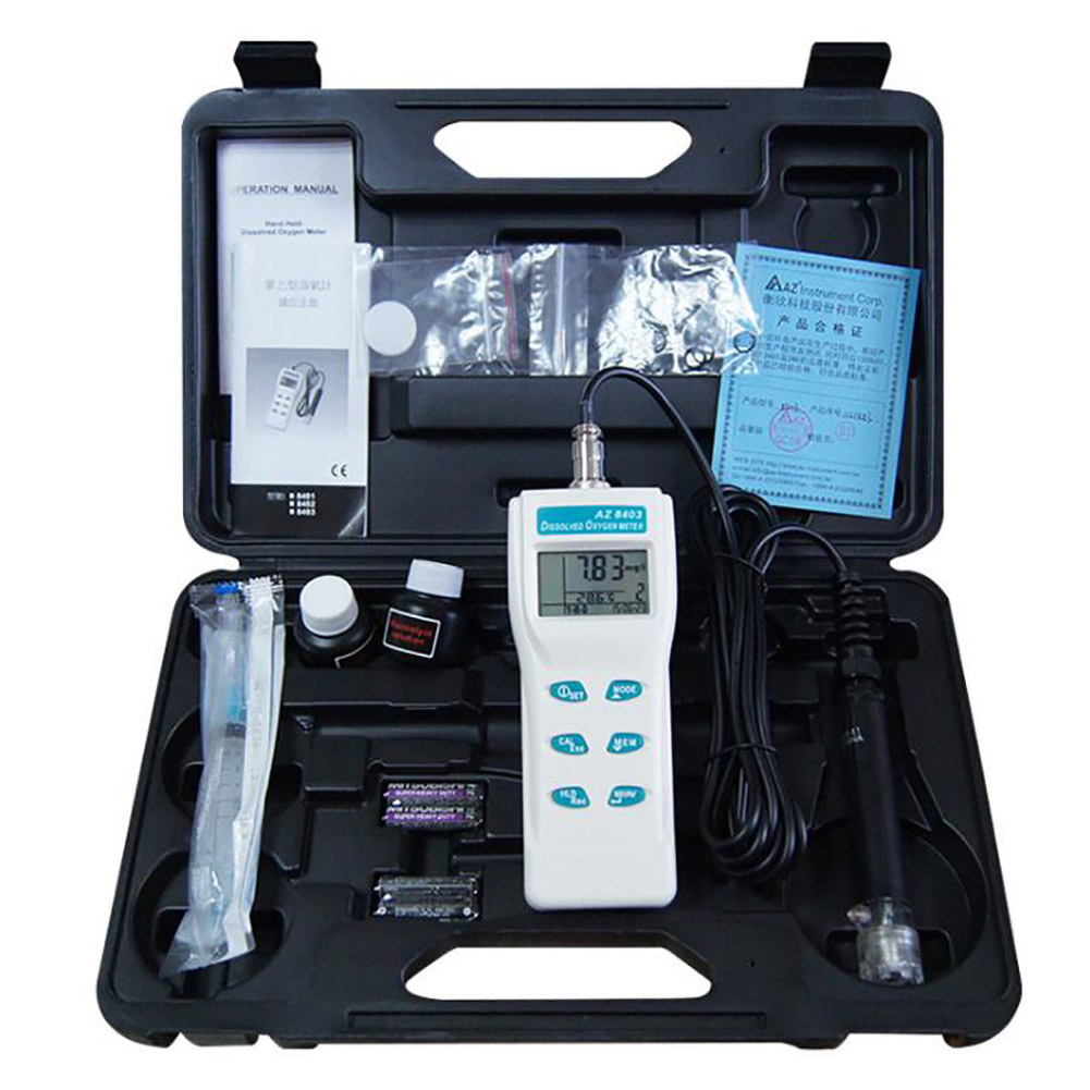 台湾衡欣 AZ8403溶氧仪 水产养殖溶解氧测试仪 水含氧量检测仪