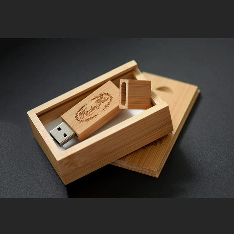 Квадратный деревянный USB флеш-накопитель, на заказ, 4–128 ГБ, с опциональной деревянной коробкой