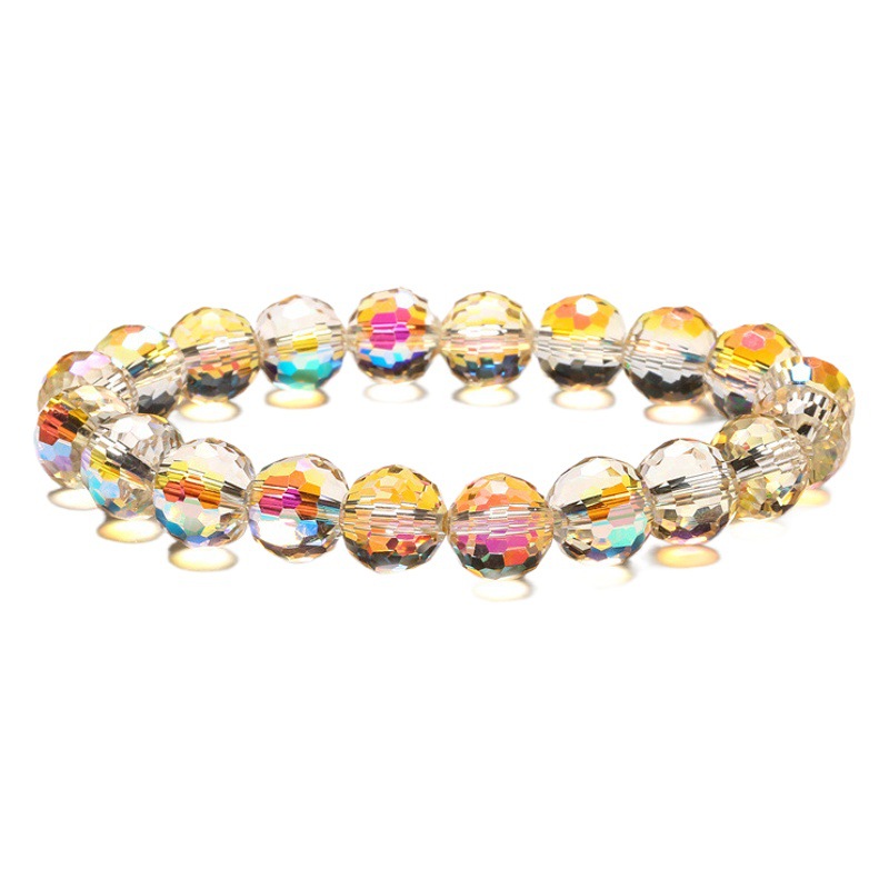 Cruz De La Frontera Super brillante colorido cristal 96 granos de la tierra de la superficie 10MMDIY cuentas de cristal pulsera de cuentas