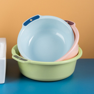 Plastic household washbasin plastic basin laundry basin thickened baby student dormitory binaural wall-mounted washbasin