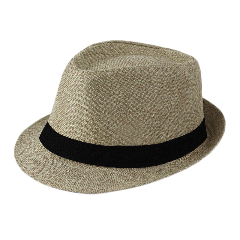 Enfants Unisexe Adultes De Base Rétro Style Simple Couleur Unie Avant-toit Large Chapeau Fédora display picture 3