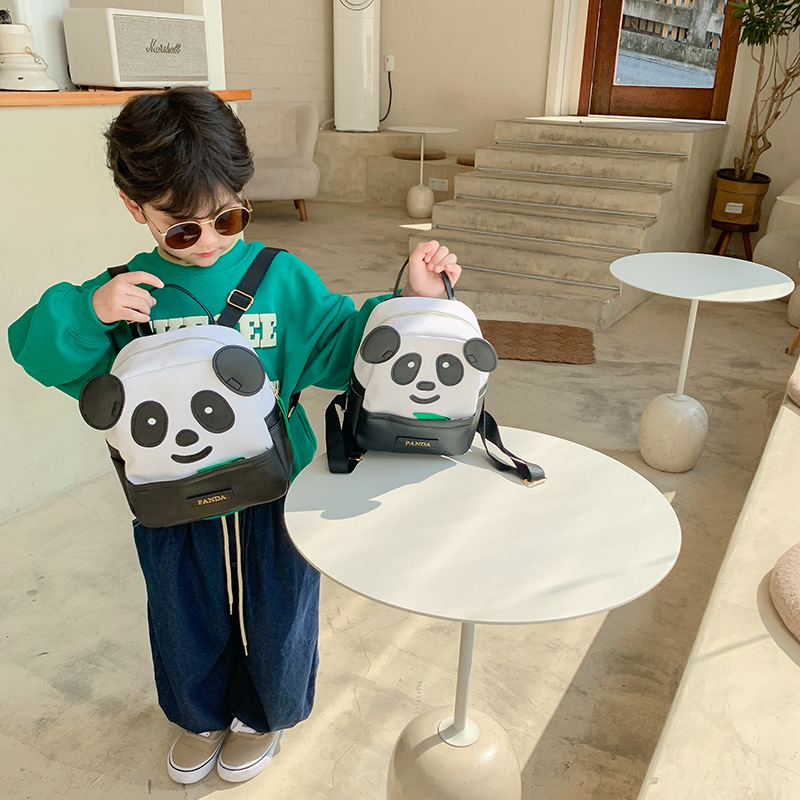 Lindo Panda mochila para niños 2022 nueva mochila de bebé de dibujos animados de jardín de infantes Mochila pequeña para niños