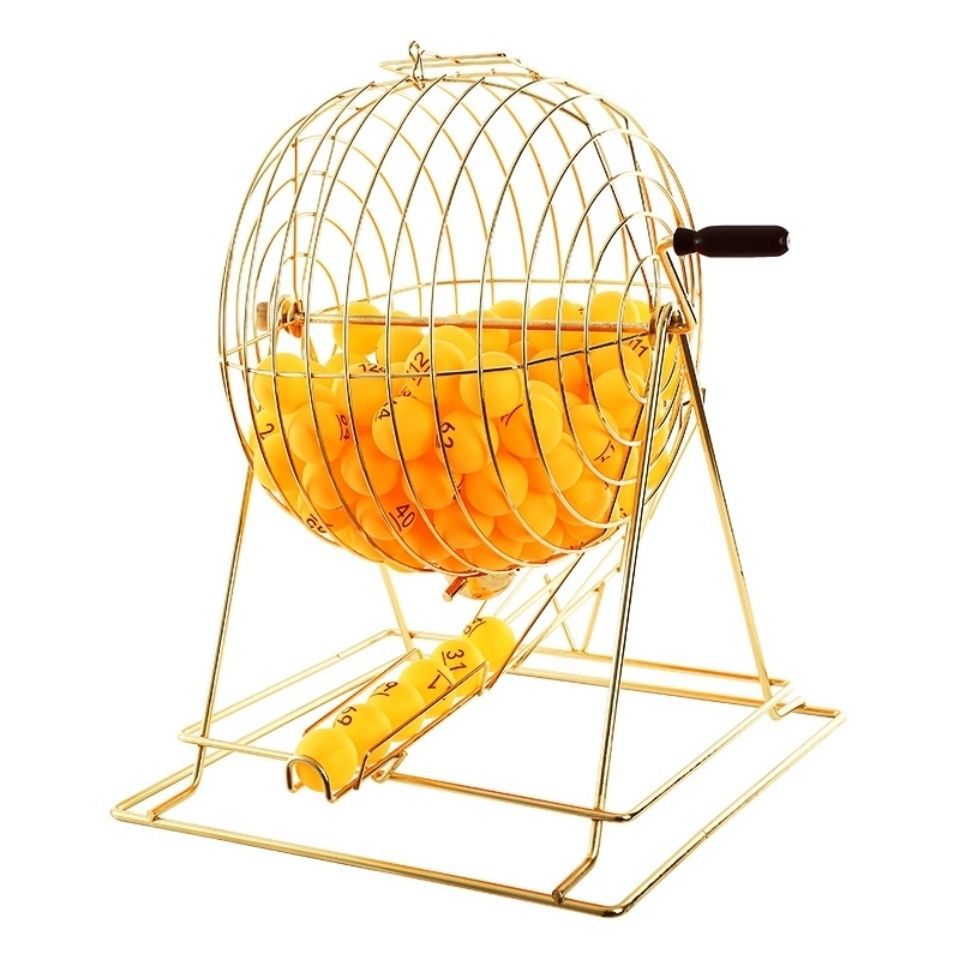 金属摇奖机手动摇号机双色球投标鱼塘选号活动促销商用摇号机钓鱼