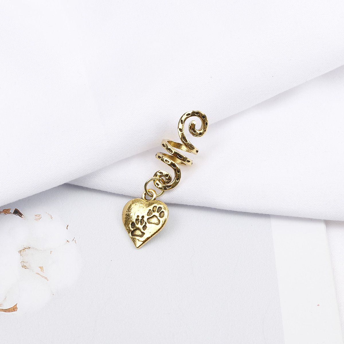 Europa y América sucia trenza hebilla de pelo hip hop aleación espiral accesorios para el cabello colgante de mariposa anillo de pelo de moda chica fresca trenzado accesorios para el cabello anillo de pelo