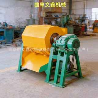 700升六角滚筒抛光机去毛刺内衬PU胶滚桶研磨抛光机六角滚筒光饰