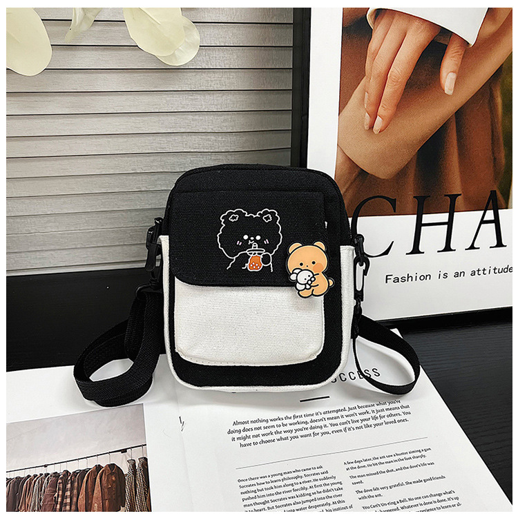 곰 스타일 블랙 + 곰 핀