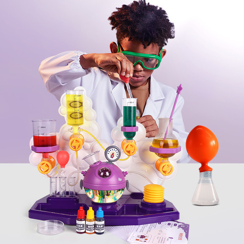 Science canned children's steam small experiment set chemistry diy primary school students toys bubble science experiment teaching aids