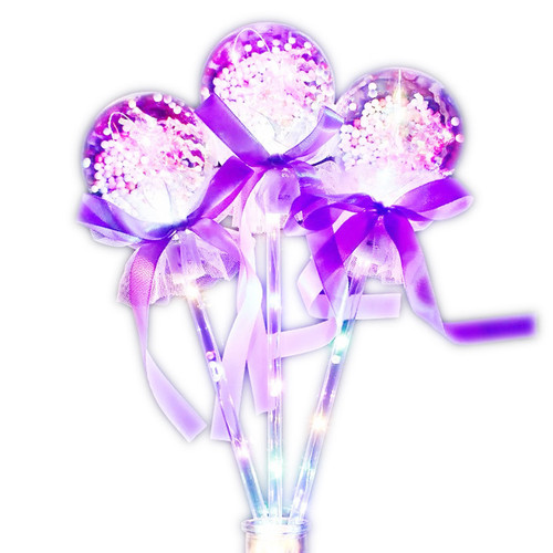 Internet celebrity night market toy magic wand luminous stick starry sky ball wave ball flash fluorescent stick glowing fairy stick