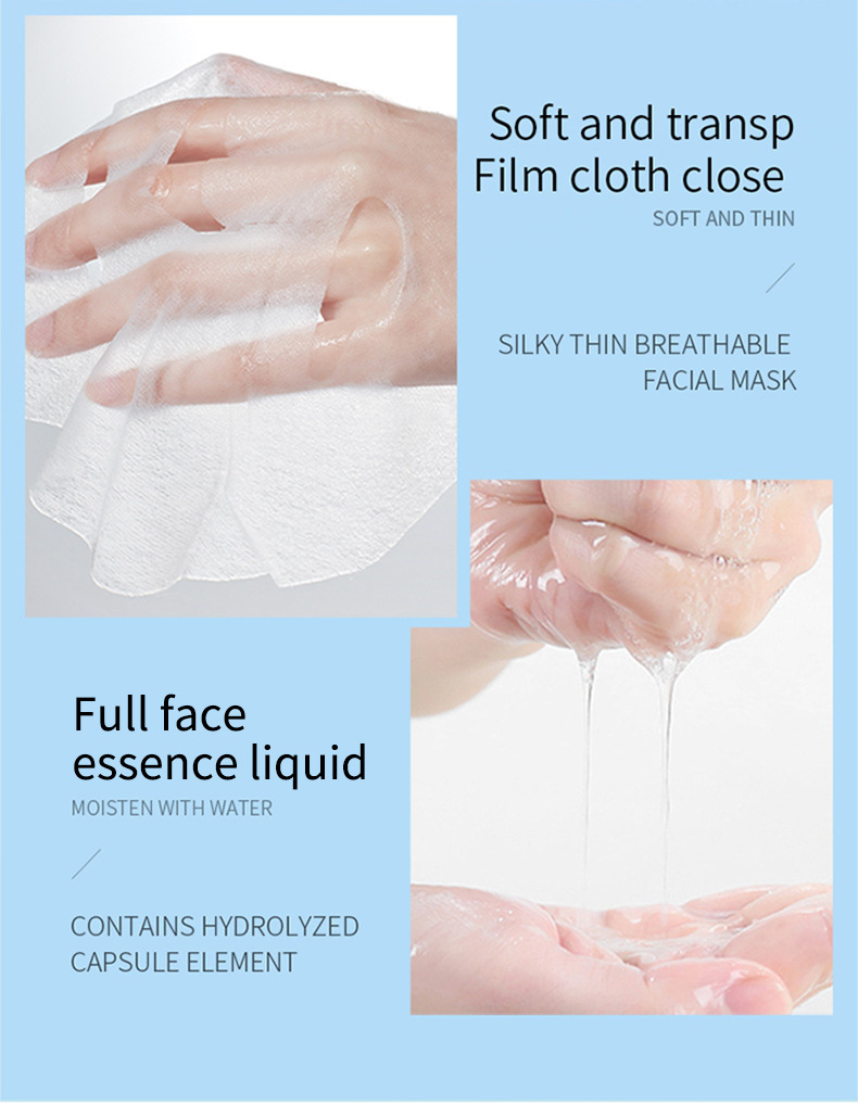 All-English Collagen/Niacinamide/Soothing Hydrating Facial Mask - Wholesale for Export