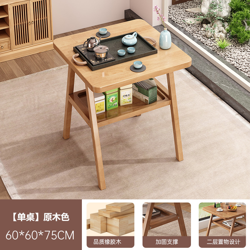 Sillas caseras caseras pequeñas mesas y sillas de comedor de balcón mesas cuadradas casuales de caña modernas y simples al aire libre