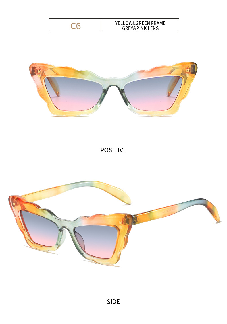 Women'S Gender Retro Style Retro Square Ac UV400 Protection Cat Eye Full Frame Women's Sunglasses