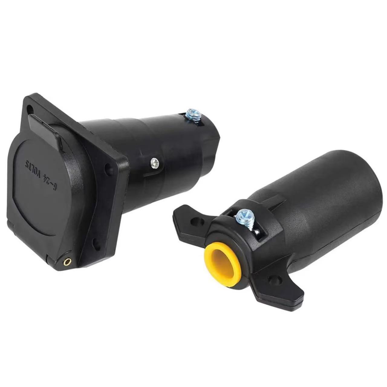Us Standard Seven-Pin Plug Socket Bracket, Rv Atv Utv Yacht Trailer Modification Accessories, Raptor