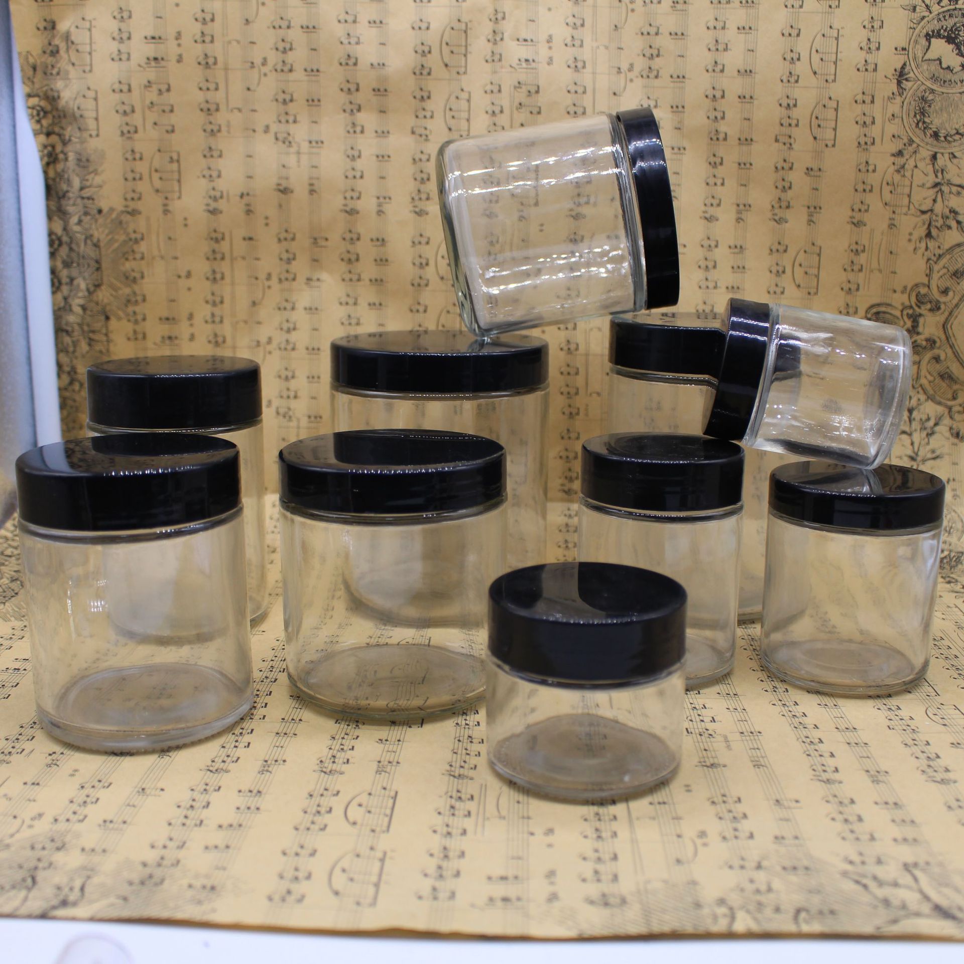 厂家现货供应500ml蜜蜂罐玻璃罐子大容量包材玻璃瓶300ml 果酱瓶