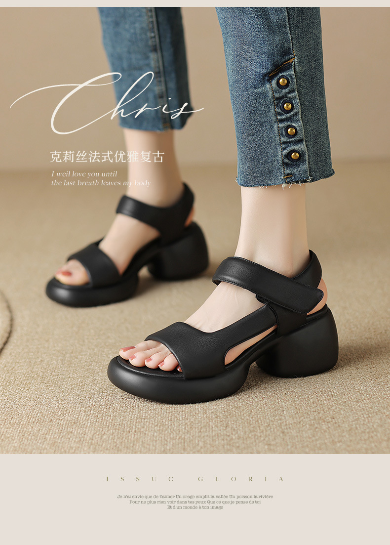 E1651 2120K GIÀY CAO GÓT NỮ CHETDI MÙA HÈ ĐẾ CAO GIÀY DÉP NỮ G05 SẢN PHẨM MỚI