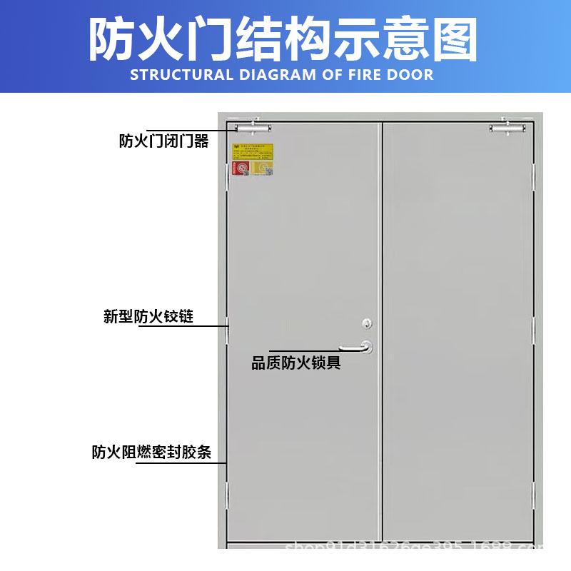 Puerta de fuego de acero inoxidable estándar europeo certificado CE moldeado integrado resistente a altas temperaturas sellado transfronterizo puerta de escape de edificios públicos