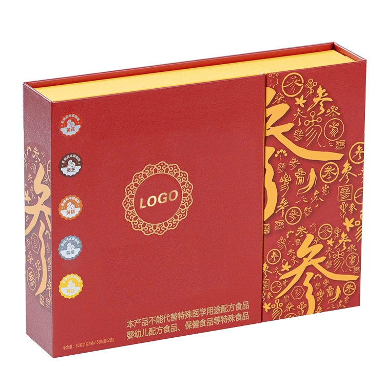 Производитель оптом цветные коробки на заказ высококачественный жевательный женьшень премиум подарочная коробка с возможностью печати логотипа