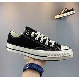 2023新款1970s黑色低帮男鞋女鞋情侣款休闲帆布鞋